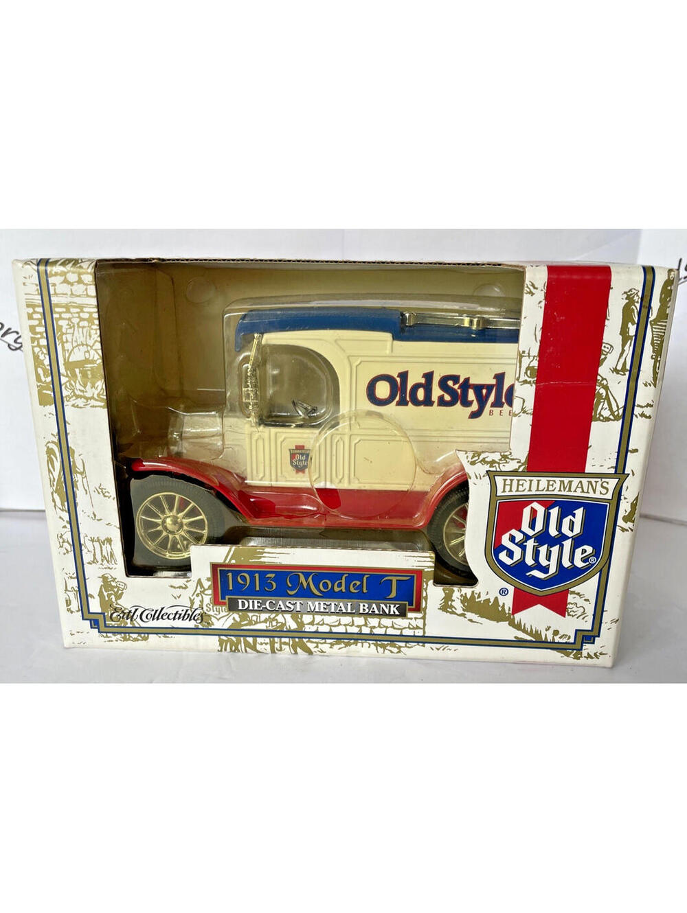 Ertl Collectibles 1913 Ford Model T Diecast Metal Bank Heilemans Old Style Beer